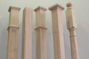Photo of our Standard Newel Post in comparison to our competitor's.