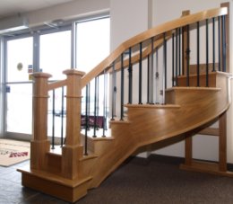 A display staircase in our showroom.