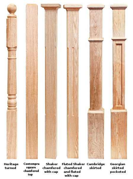 Newel Post Illustrations